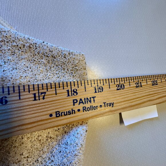 Charlotte Rouse Peplum Top XL Gold Sparkle Sleeveless Glam Coquette Going Out - Picture 8 of 9